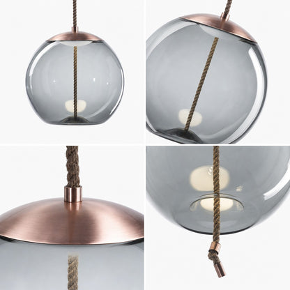 Lewis Modern LED Geometric Glass Pendant Light