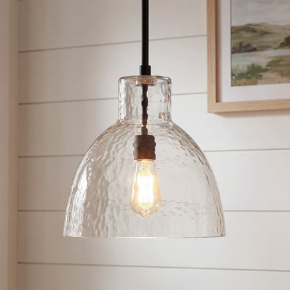 Keen Farmhouse Glass Dome Pendant Light