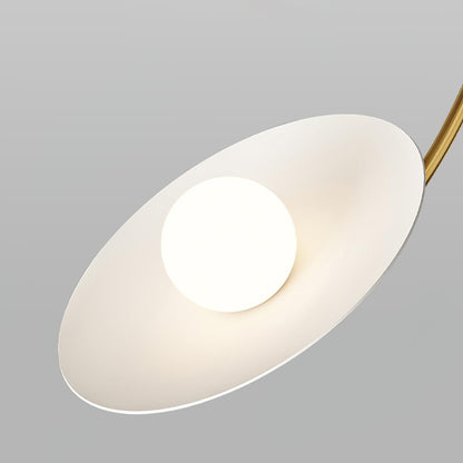 Xandros White Metal Champignon Chandelier