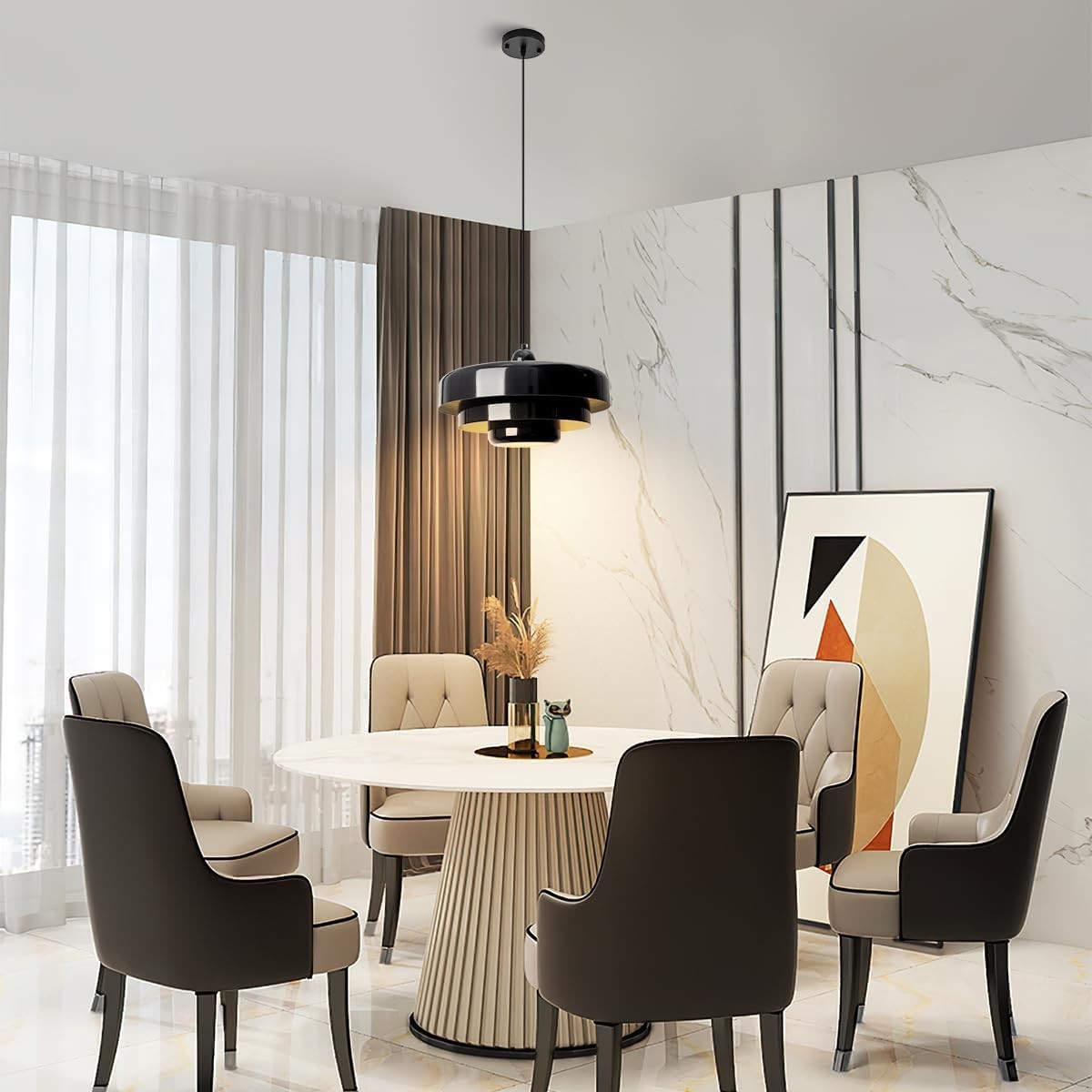 Modern Scandinavian Multi‑Layer Colorful Pendant Light