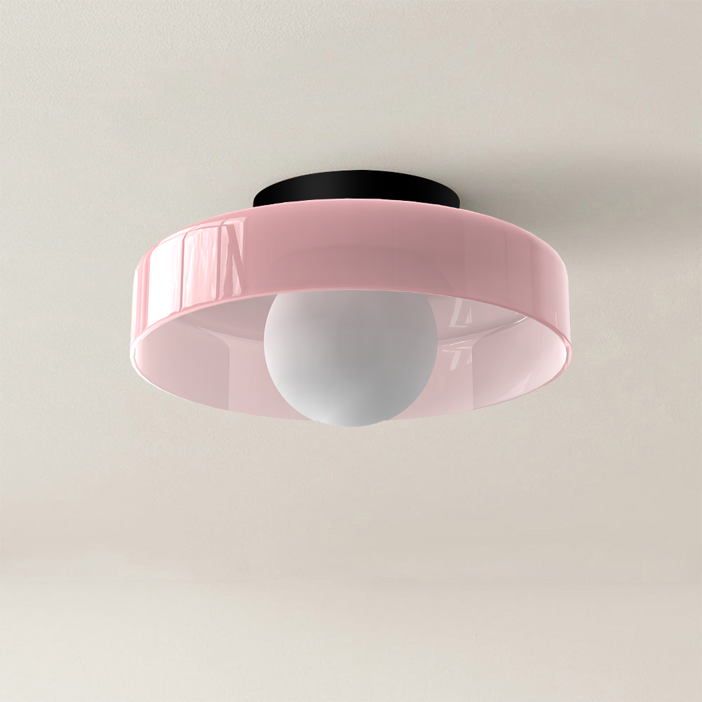 Zayn Colorful Glass Round LED Ceiling Light