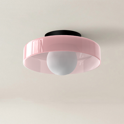 Zayn Colorful Glass Round LED Ceiling Light