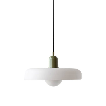 Xanadu Bauhaus Stained Glass Disc Pendant Light