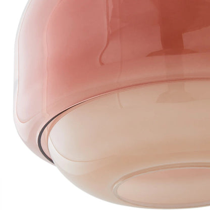 Vexlynn Scandinavian Round Dual-Layer Tinted Glass Pendant Light