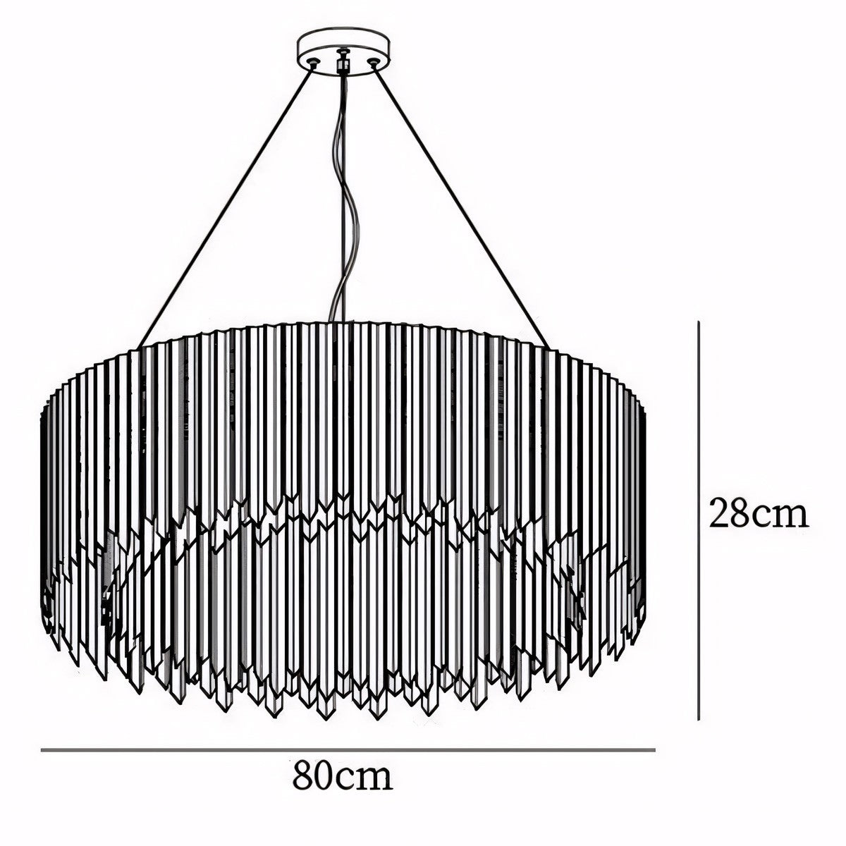 Jasper Facet Chandelier Collection