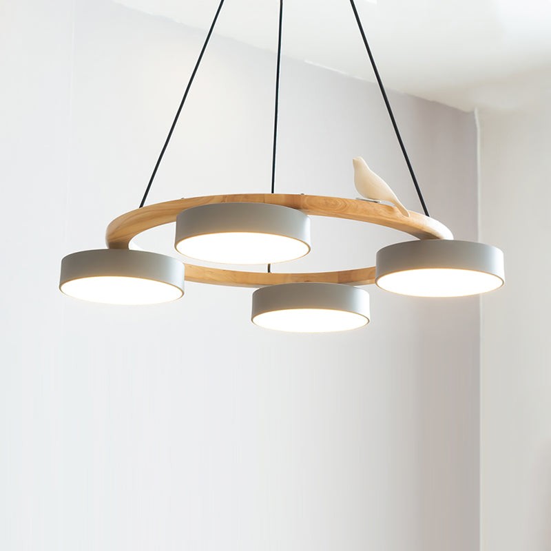 Myrithor Macarons Bird Woon Round Chandelier