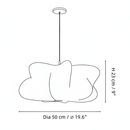 Orin Modern White Silk Cloud Pendant Light