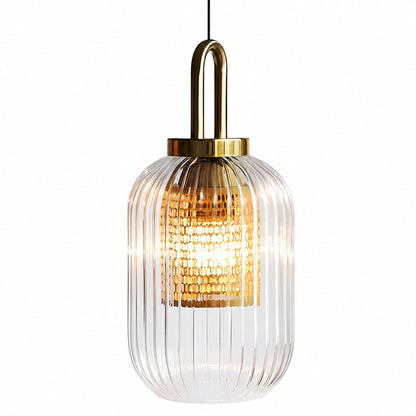 Cove Rustic Glass Metal Pendant Light