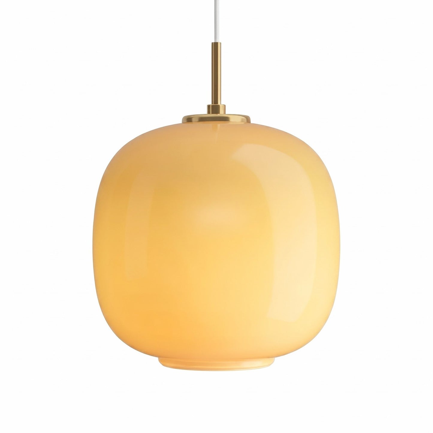 Louis Cream Stained Glass Globe Pendant Light