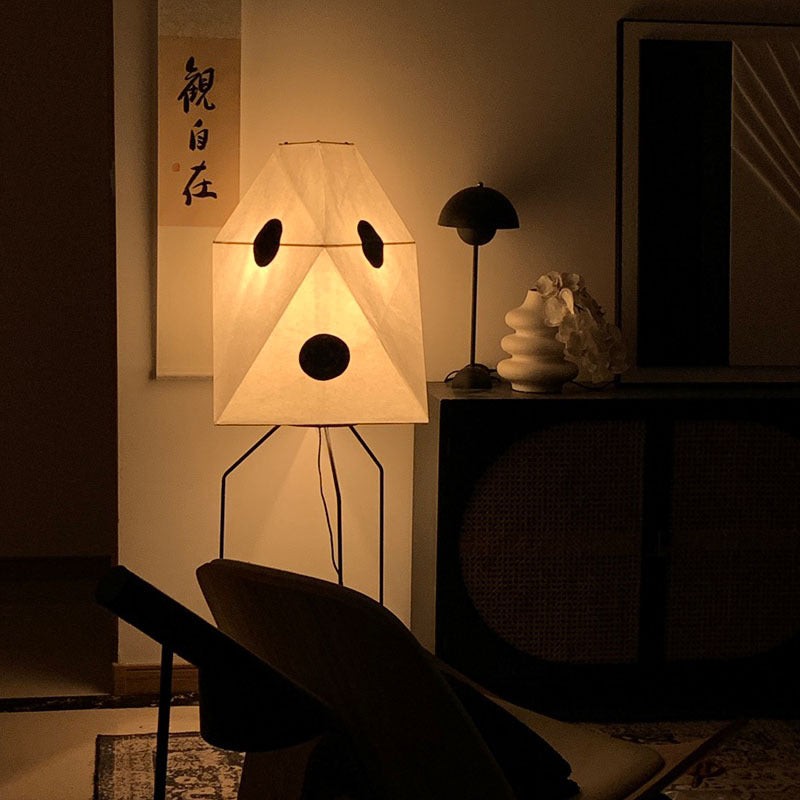 Kiran Minimalist Wabi-sabi Tripod Floor Lamp