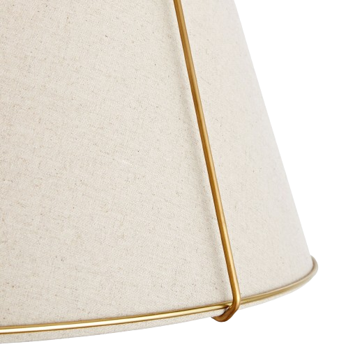 Hesperia Fabric Drum Shade Semi Flush Mount
