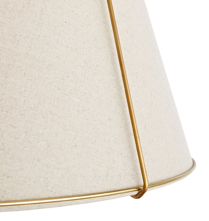 Hesperia Fabric Drum Shade Semi Flush Mount