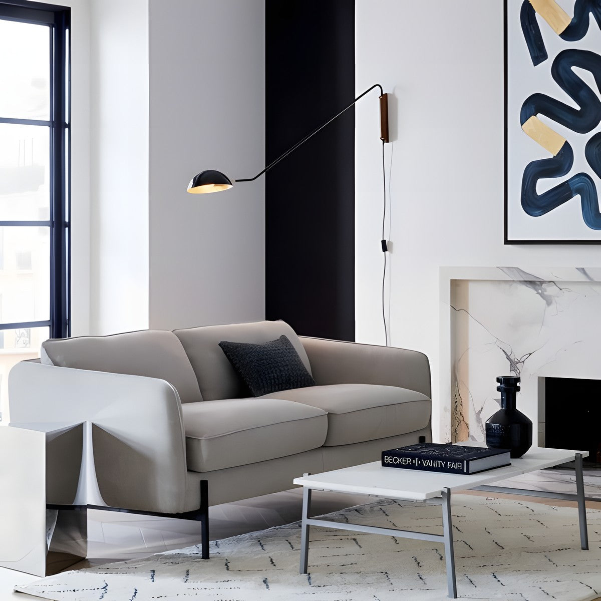 Praika Minimalist Swing Dome Wall Light