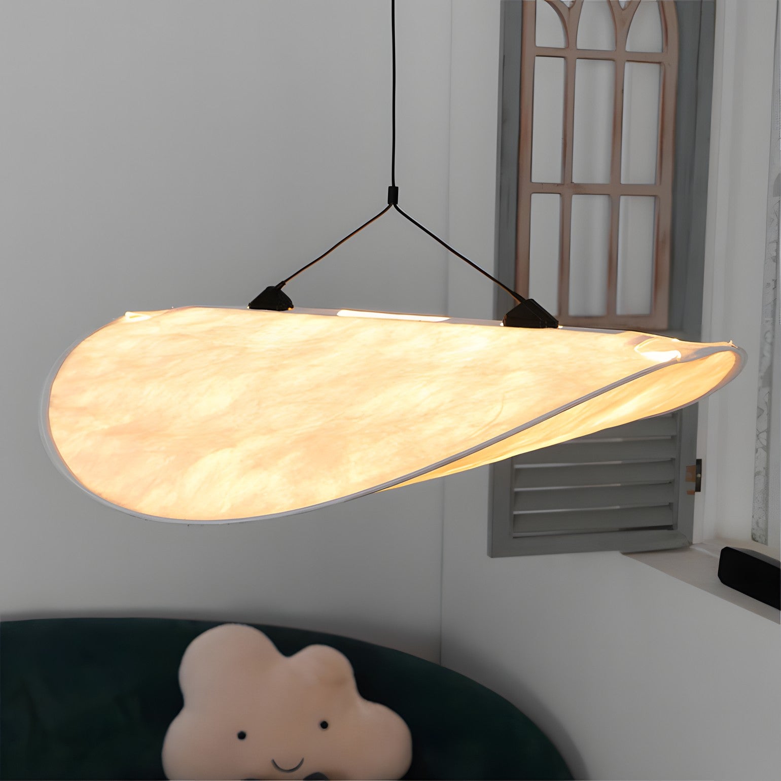 Hawkes Scandinavian Style Minimalist Fabric Pendant Light
