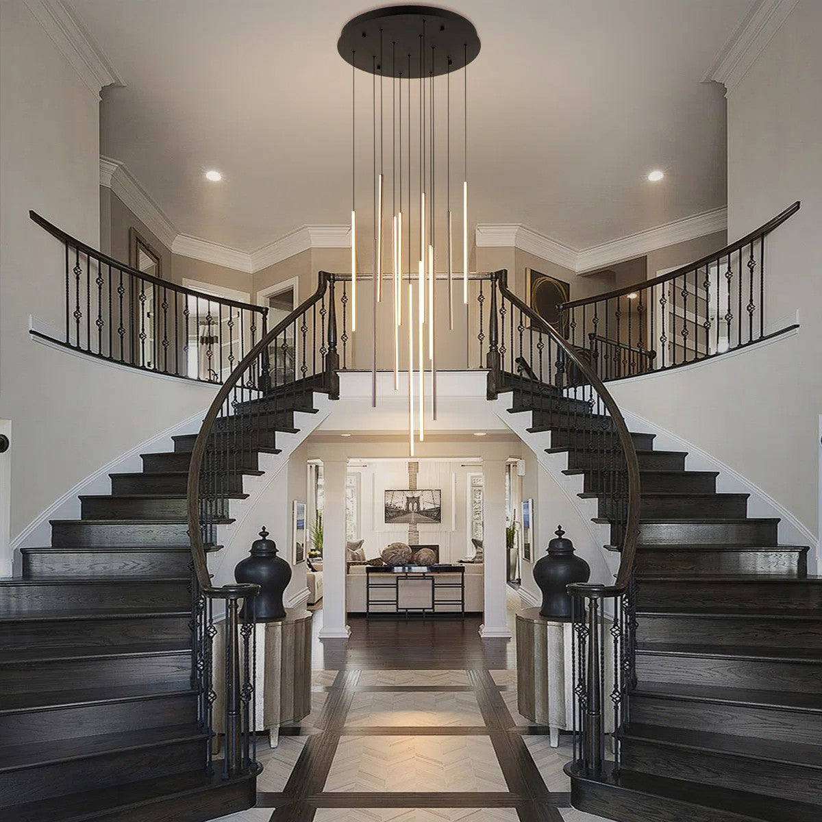 Rory Modern Cluster Cylinder Led Pendant Light