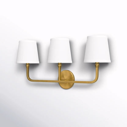 Liryn Minimalist 2/3/4 Heads Fabric Vanity Wall Light