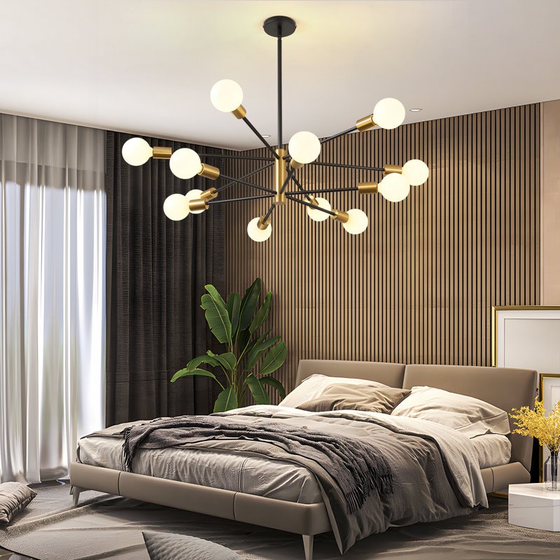 Drayven Modern Tiered Sputnik Metal Chandelier