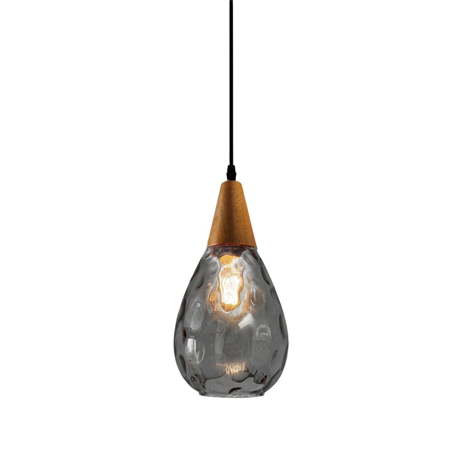 Uranix Cone Shape Water Ripple Glass Pendant Light