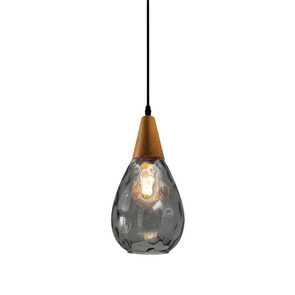 Uranix Cone Shape Water Ripple Glass Pendant Light