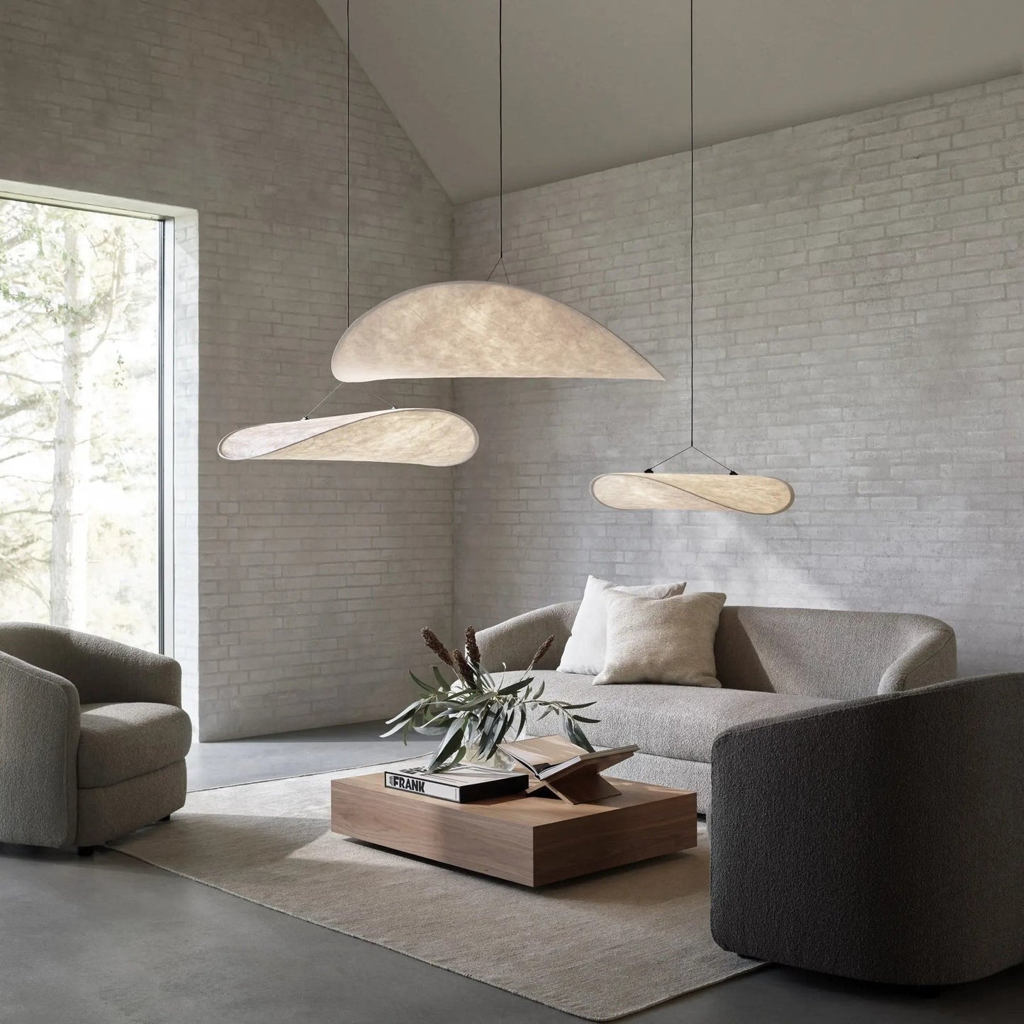 Hawkes Scandinavian Style Minimalist Fabric Pendant Light