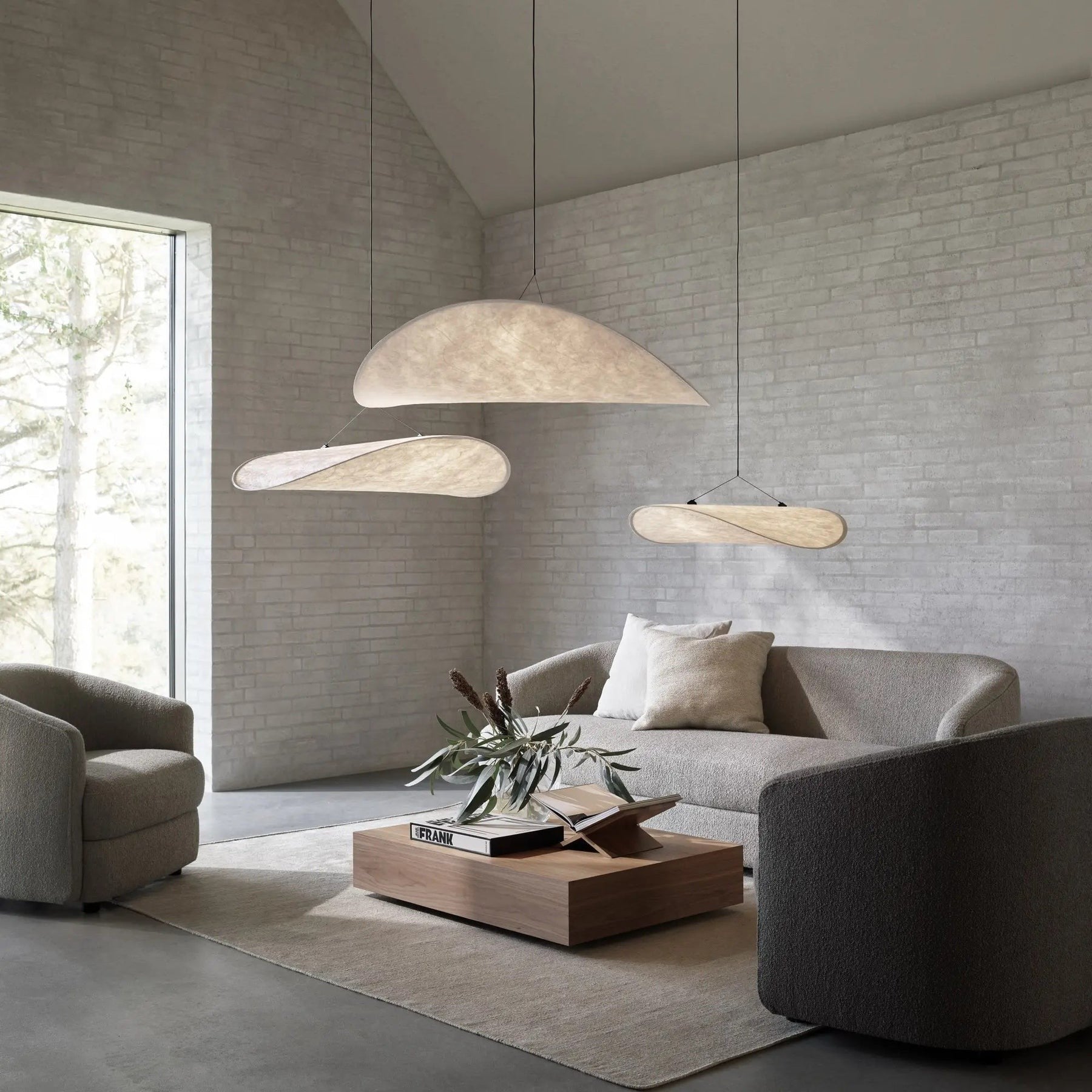 Hawkes Scandinavian Style Minimalist Fabric Pendant Light