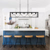 Wrylor Farmhouse 7 Light Steel Rectangle Chandelier