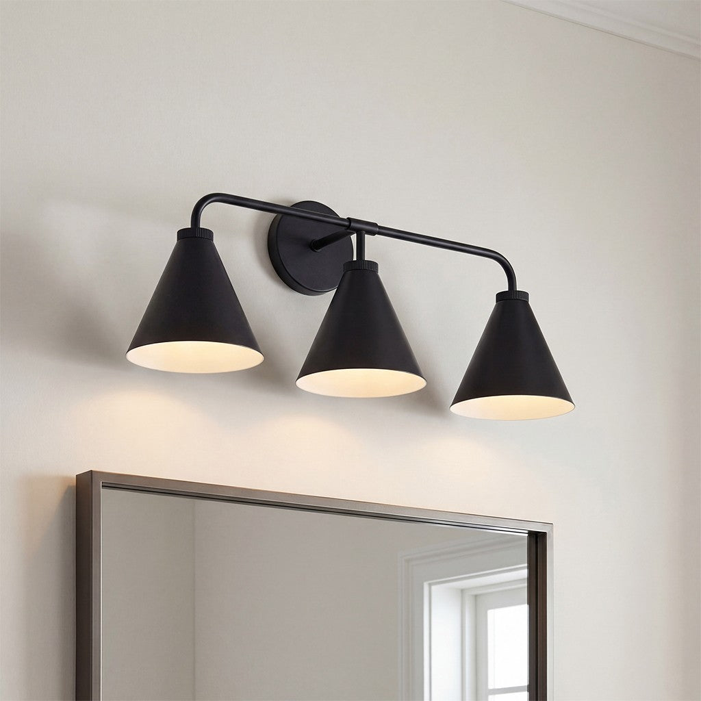 Kaelen Retro Cooper Cone Sconce Light