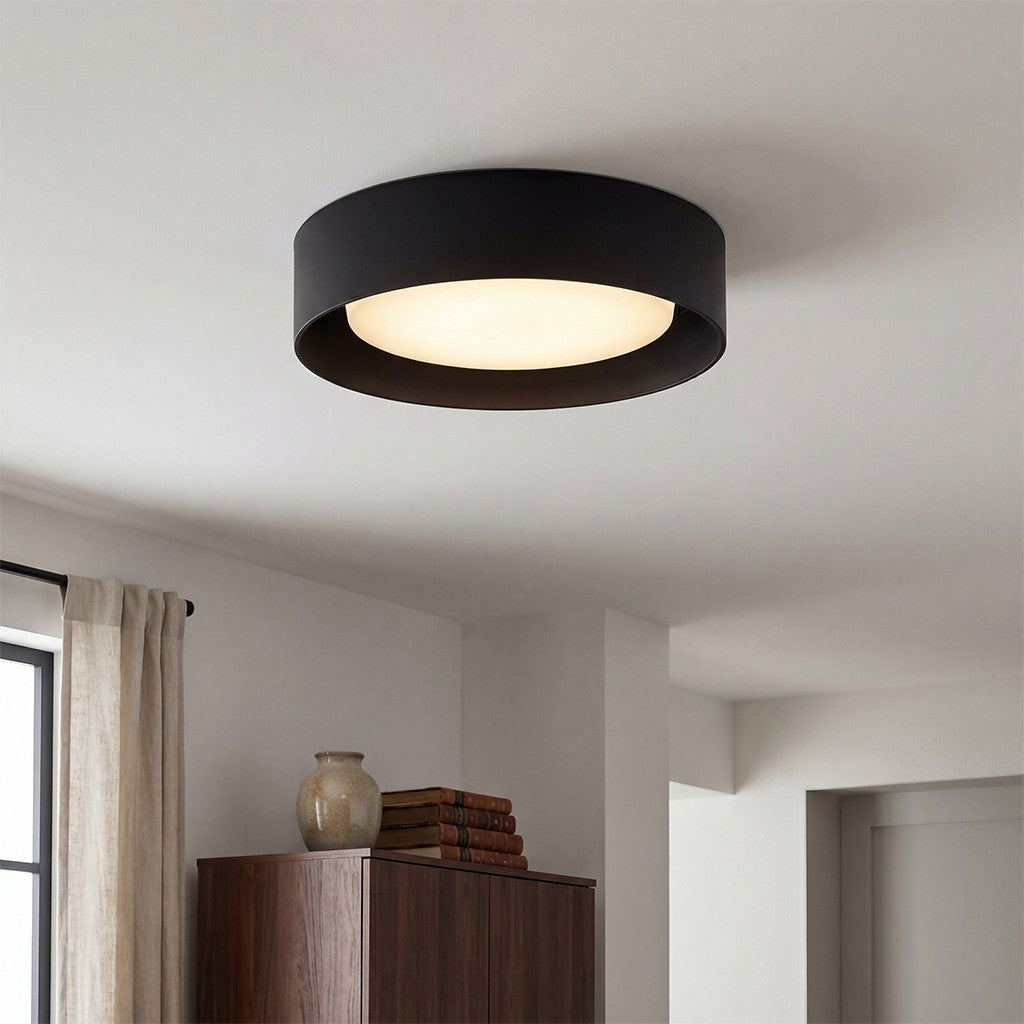 Zenith Nordic ‎Minimalist Metal Round Semi Flush Mount Ceiling Light