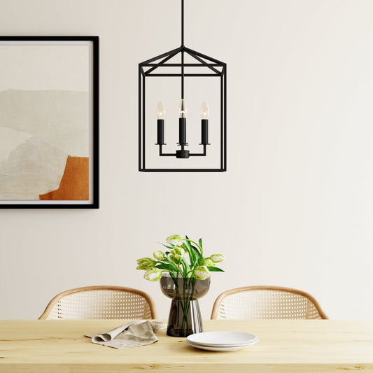 Marie Farmhouse Metal Lantern Pendant Light