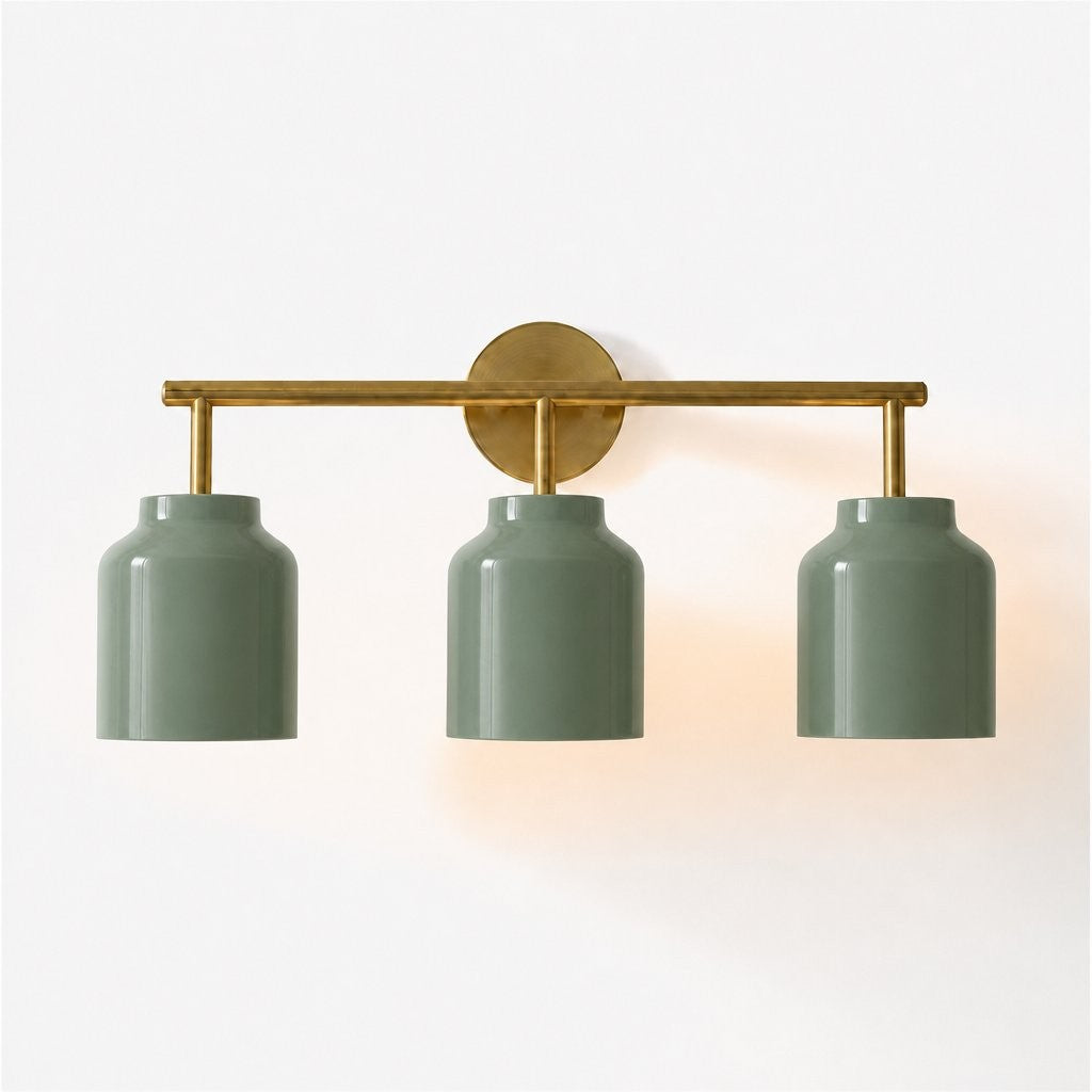 Drilon Modern 3-Light Milk Glass Bathroom Sconce