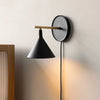 Anoushka ‎Minimalist Black Cast Wall Sconce