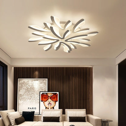 Sariel Led Dimmable Acrylic V Shape Ceiling Light