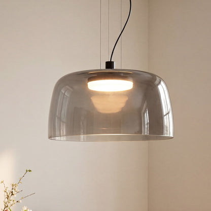 Zaire Bowl Shaped Layer Stained Glass Pendant Light