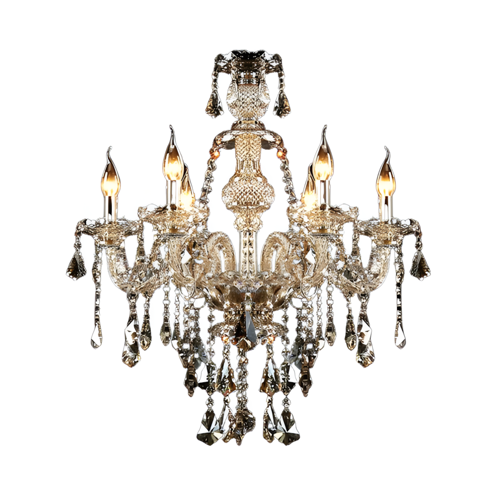 Teya Luxurious 6-Light Crystal Chandelier