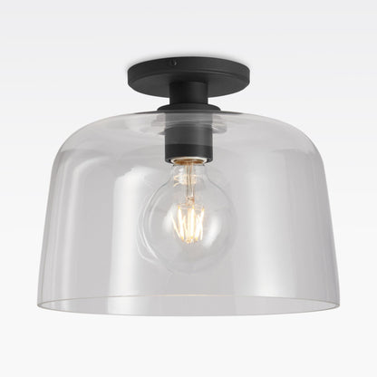 Hannahlee ‎Minimalist Glass Semi Flush Mount Ceiling Light