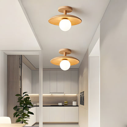 Oza Wooden Plafon Ceiling Light