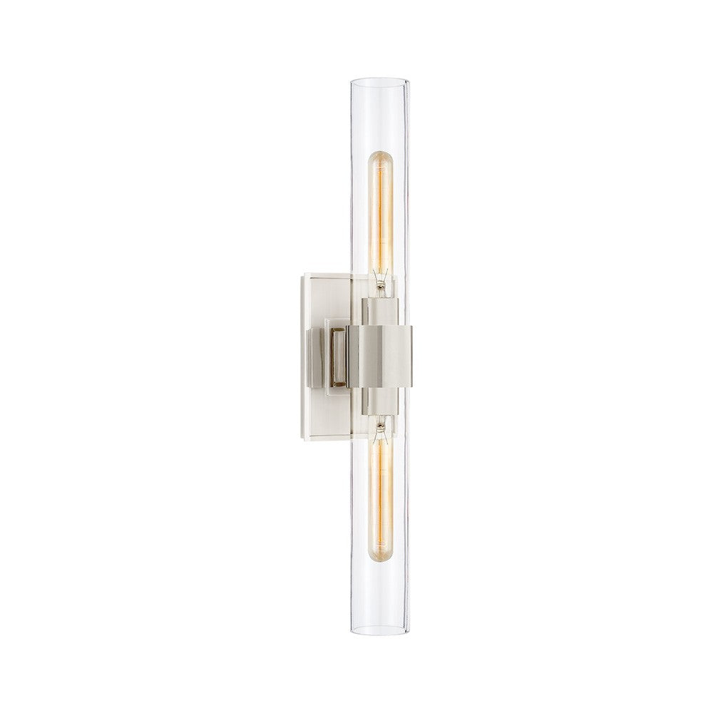 Zinnia Glass Tube Double Wall Mounted Light