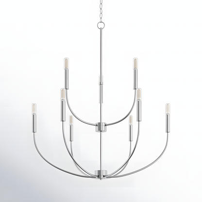 Galenor Minimalist Metal Branching Ring Chandelier