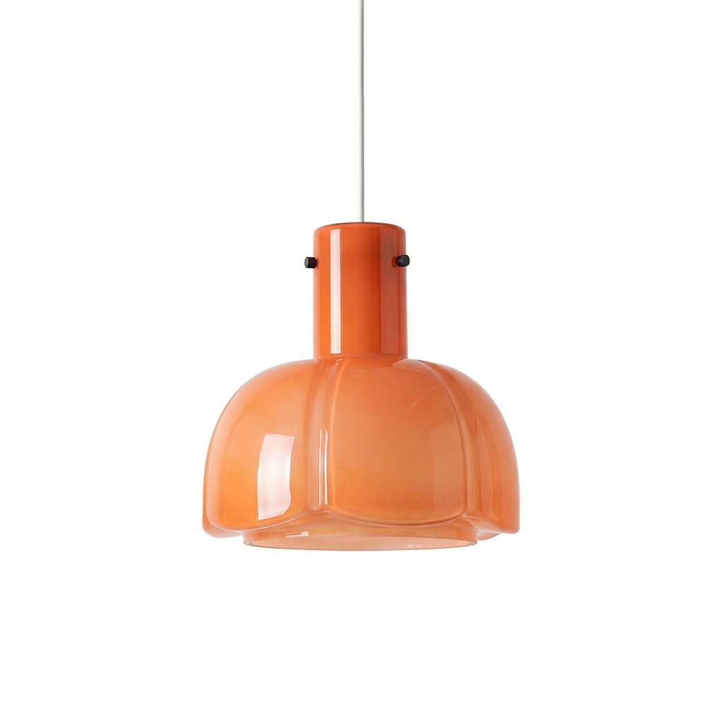 Palak Minimalist Handmade Glass Shade Pendant Light