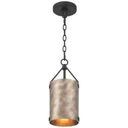Grange Industrial Rustic Bronze Cylinder Pendant Light