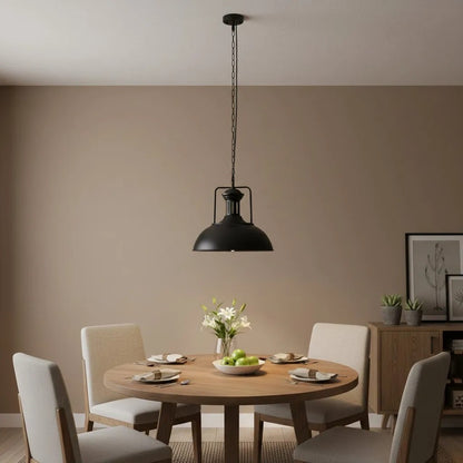Soliviel Industrial Metal Dome Pendant Light