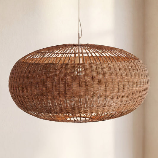 Barbara Coastal Rattan Pendant Light Kitchen Island