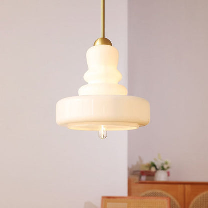 Carla Colorful Gourd Shaped Glass Shade Pendant Light