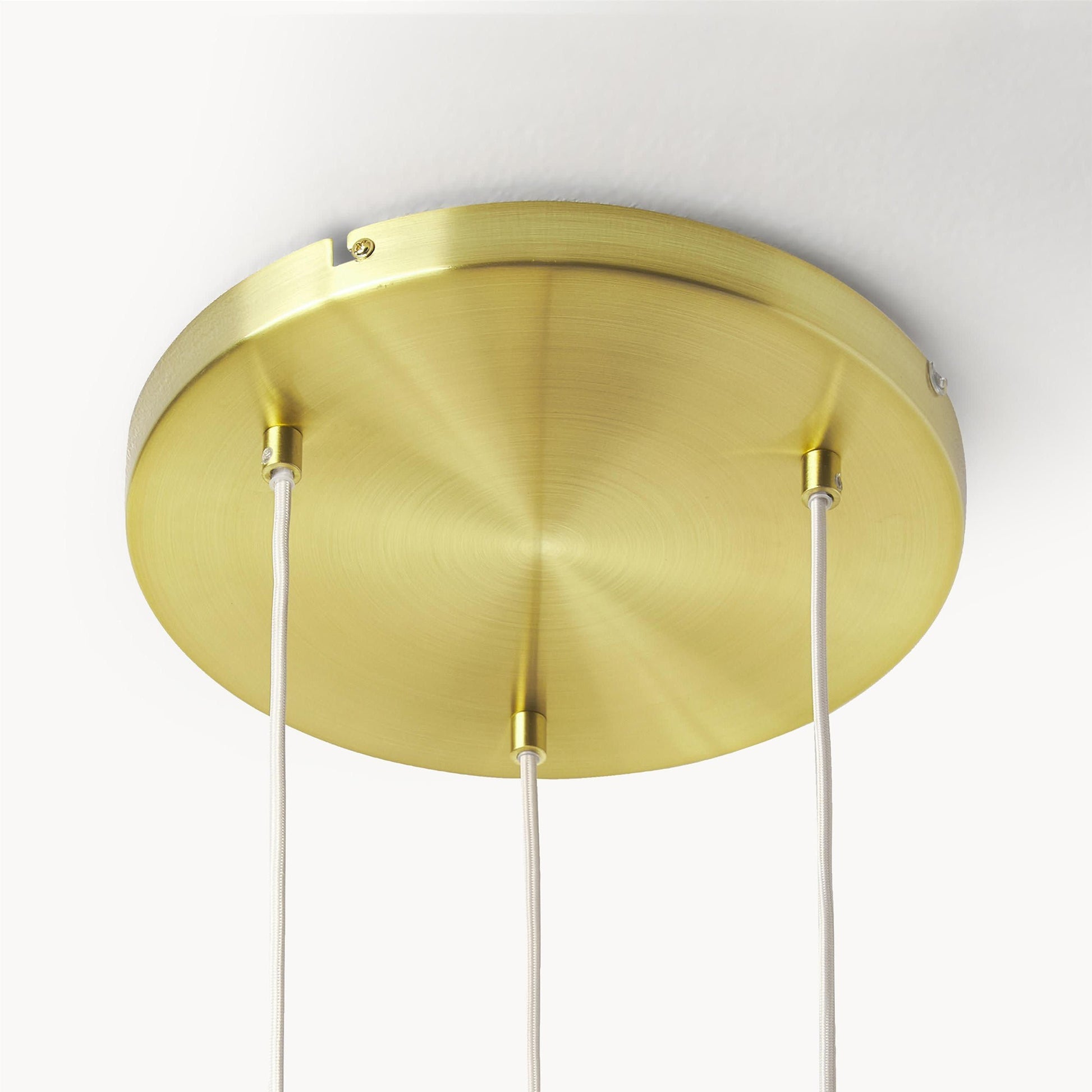 Baya Natural Three-Color Opal Glass Cluster Pendant Light