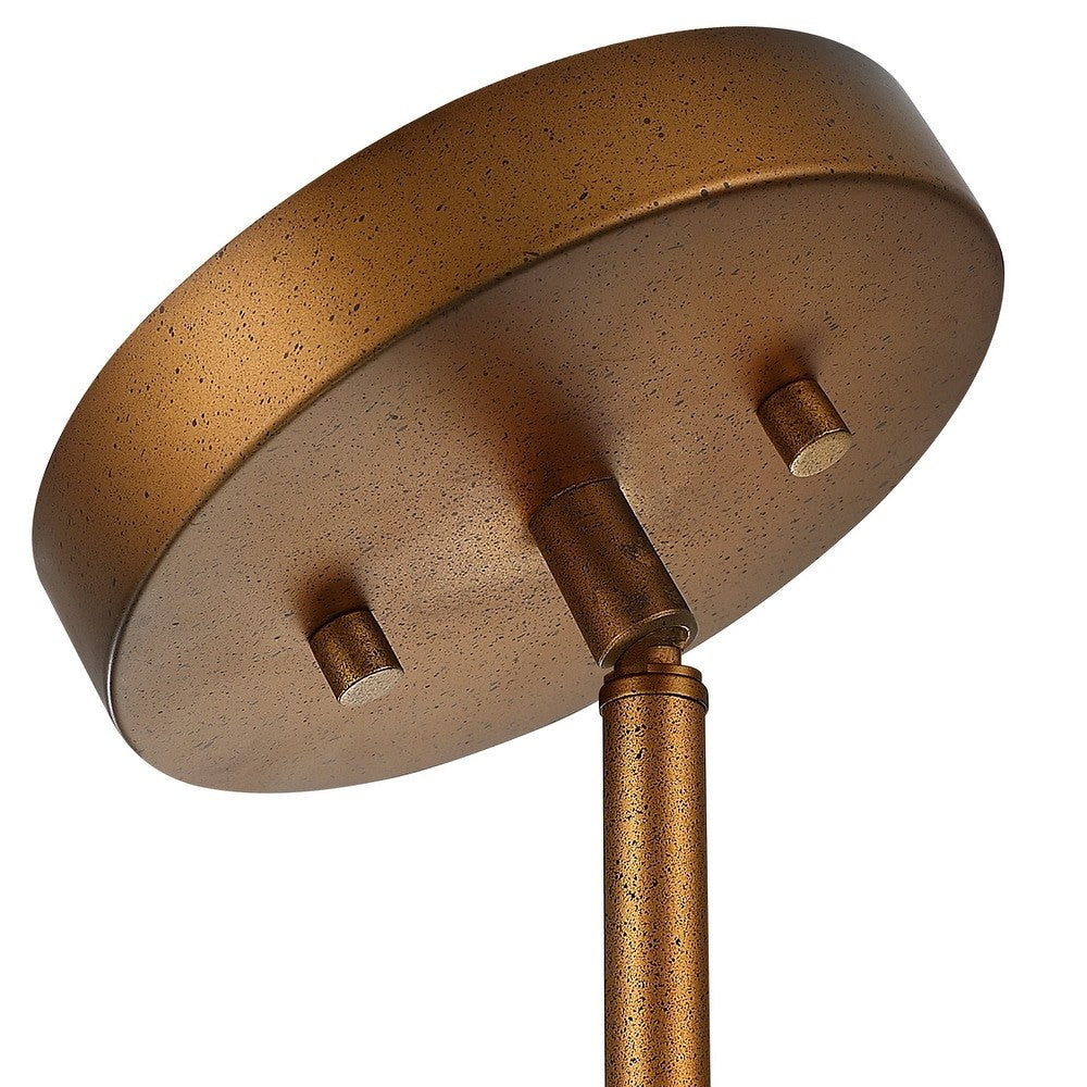 Zanthe 4 Light Vintage Industrial Iron Drum Chandelier
