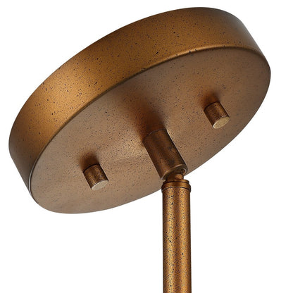 Zanthe 4 Light Vintage Industrial Iron Drum Chandelier