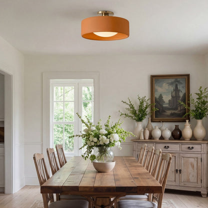 Aura Modern Porcelain Flush Mount Ceiling Light