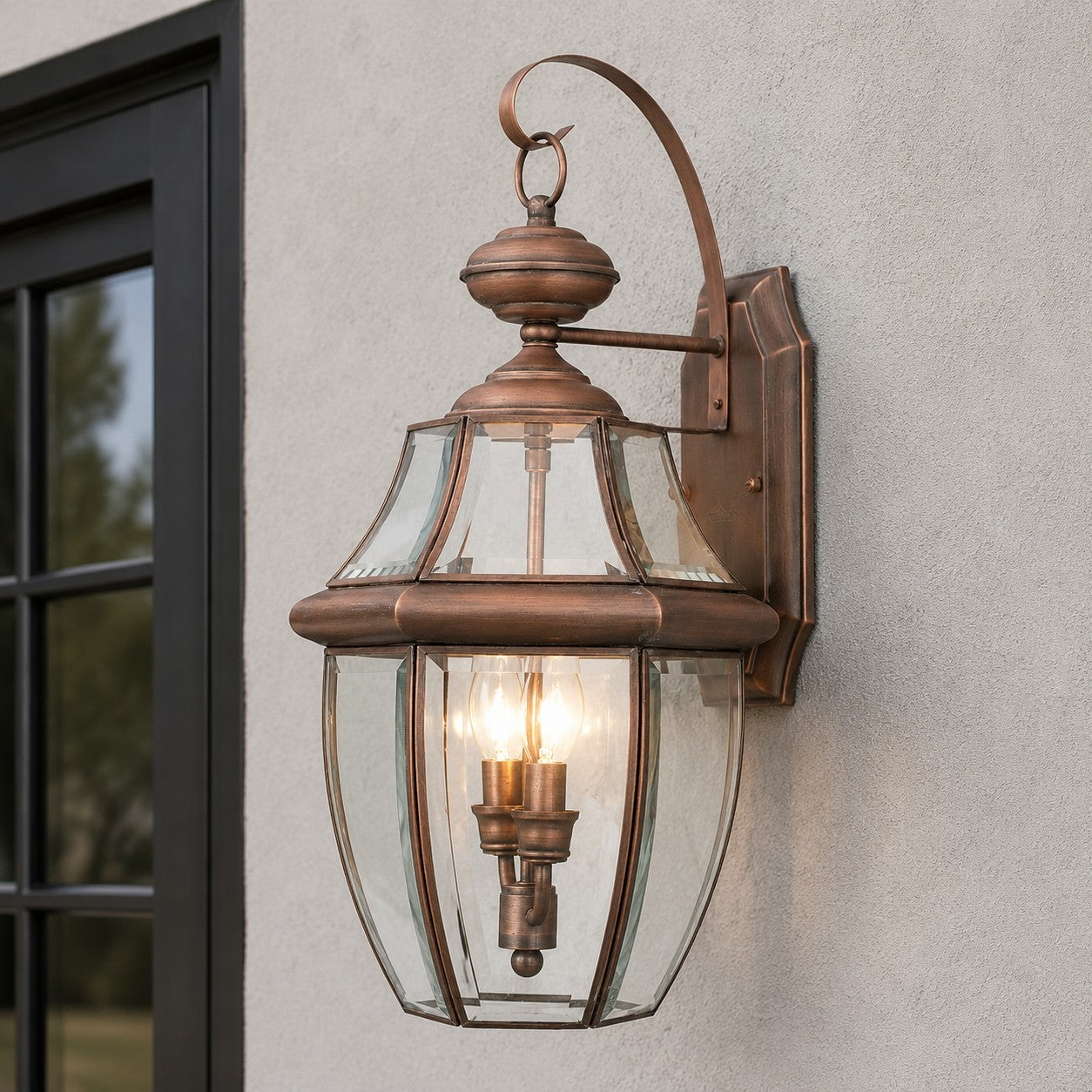 Riannon Country Metal Lantern Sconce