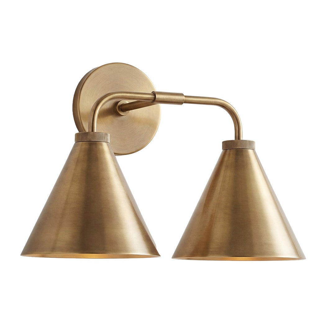 Kaelen Retro Cooper Cone Sconce Light