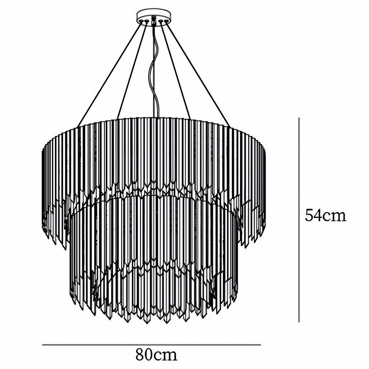 Jasper Facet Chandelier Collection